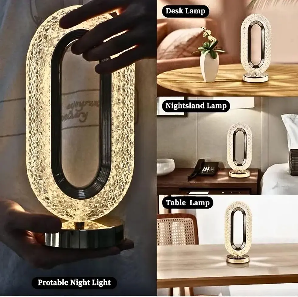Thumbnail: Oval Crystal Lamp