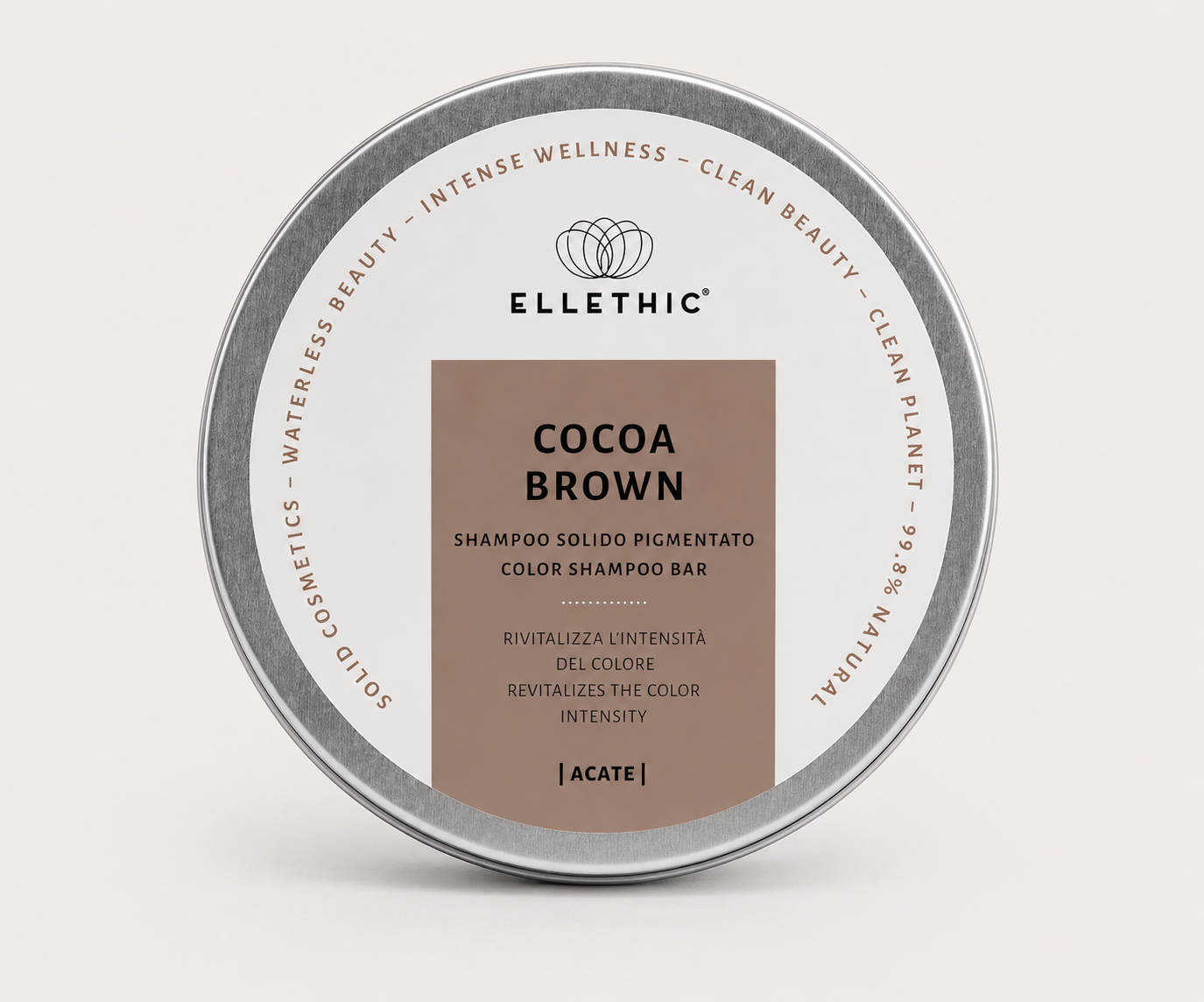 COCOA BROWN COLOR - SHAMPOO BAR CAPELLI CASTANI 30 gr.