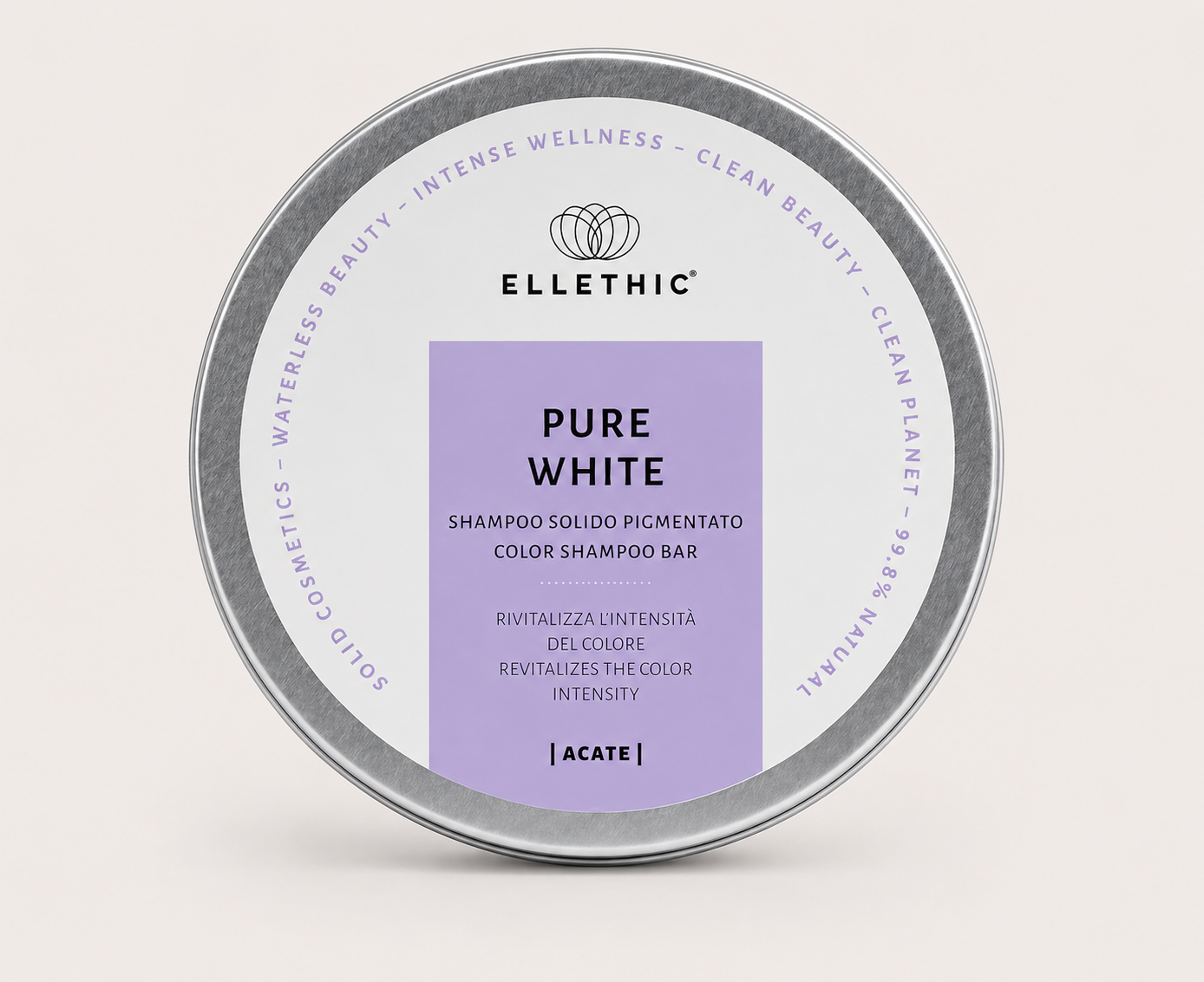 PURE WHITE -  COLOR SHAMPOO BAR CAPELLI GRIGI, BIANCHI E DECOLORATI