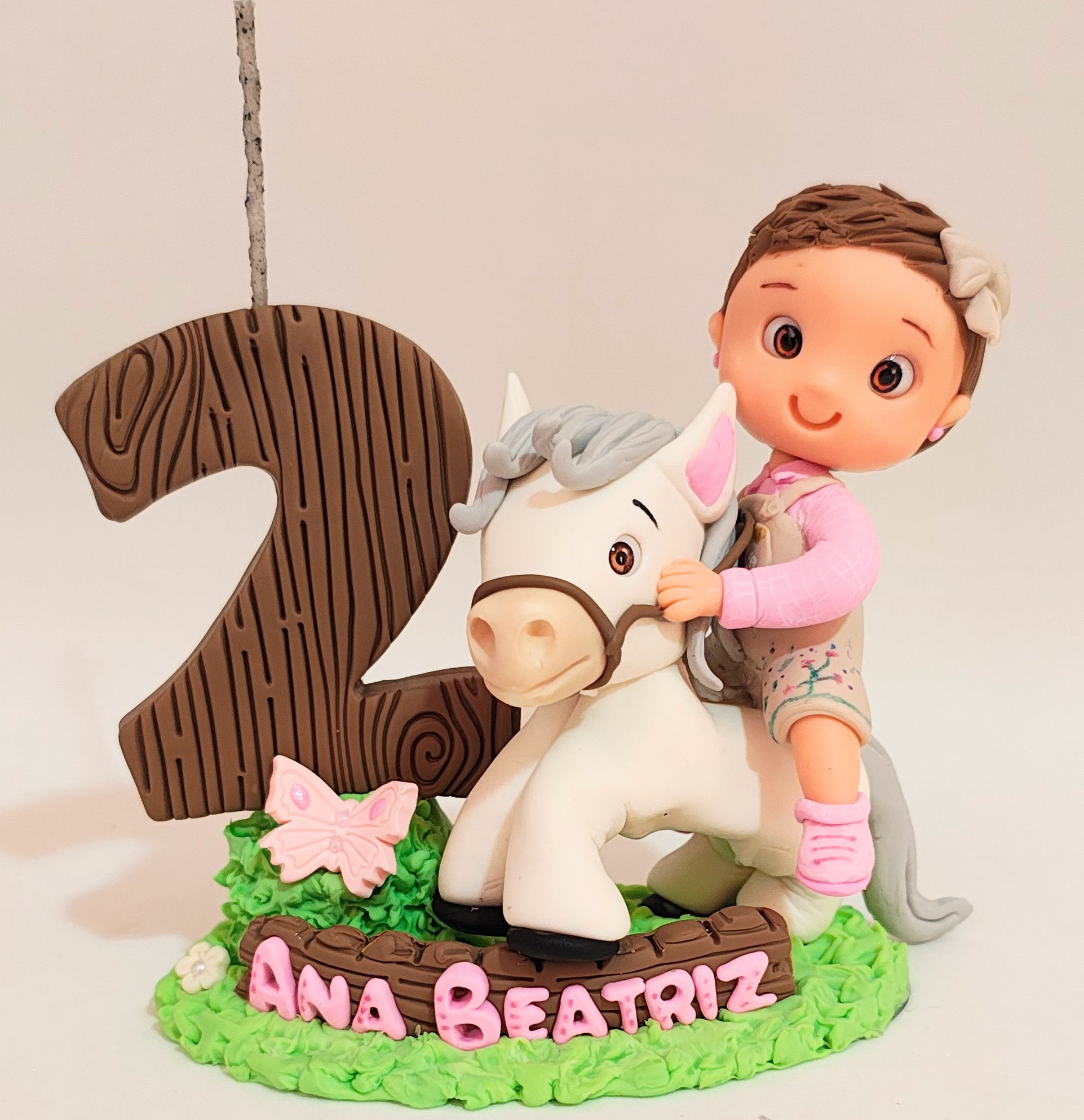 Vela Topo de Bolo Fazendinha (Sob Encomenda)