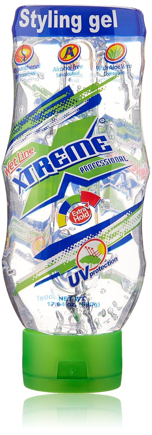 Wet Line Xtreme Professional UV Protection Extra Strong Hold Hair Styling Gel, 17.64 oz – Bulk Pack for Online Resellers