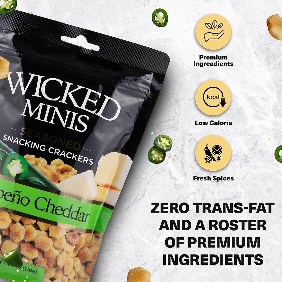 Wicked Minis Soup & Oyster Crackers 6oz Jalapeno Cheddar – Wholesale Snack Mix for Resellers