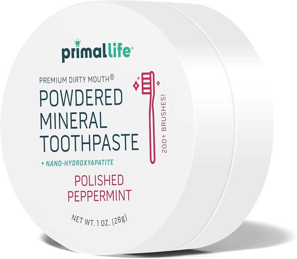 Primal Life Organics Dirty Mouth Toothpowder Peppermint 1 oz – Fluoride-Free Natural Tooth Cleaning Powder Wholesale