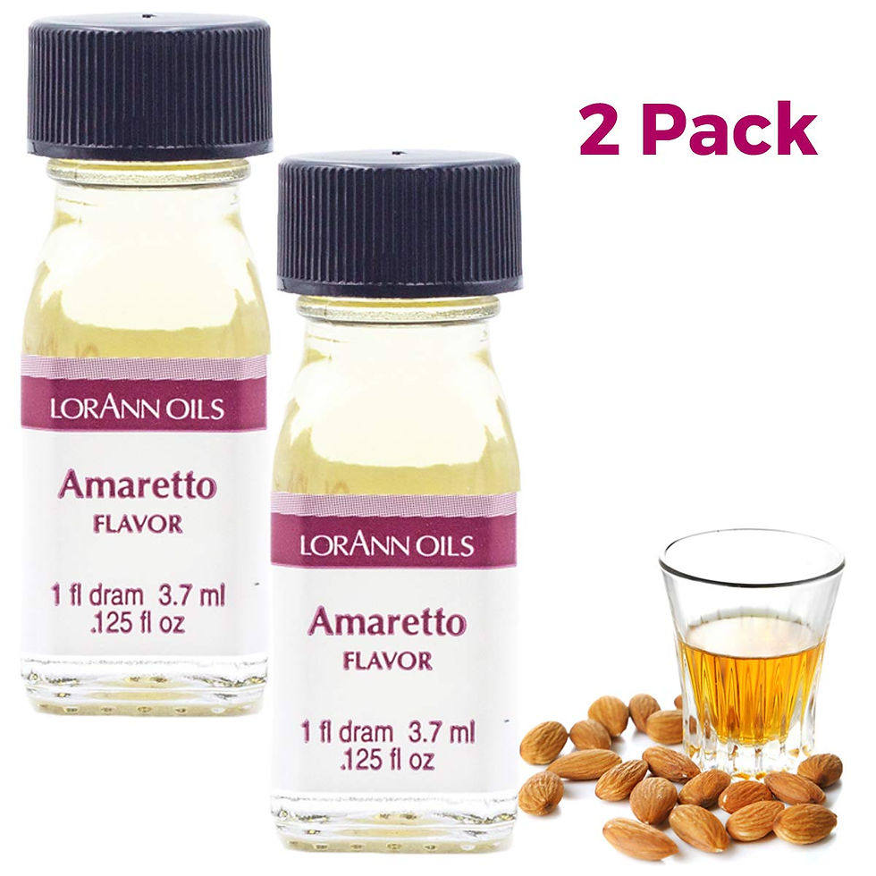 LorAnn Oils Super Strength Amaretto Flavoring 2-Pack – 4X stronger wholesale flavor extract for candy, baking, and desserts