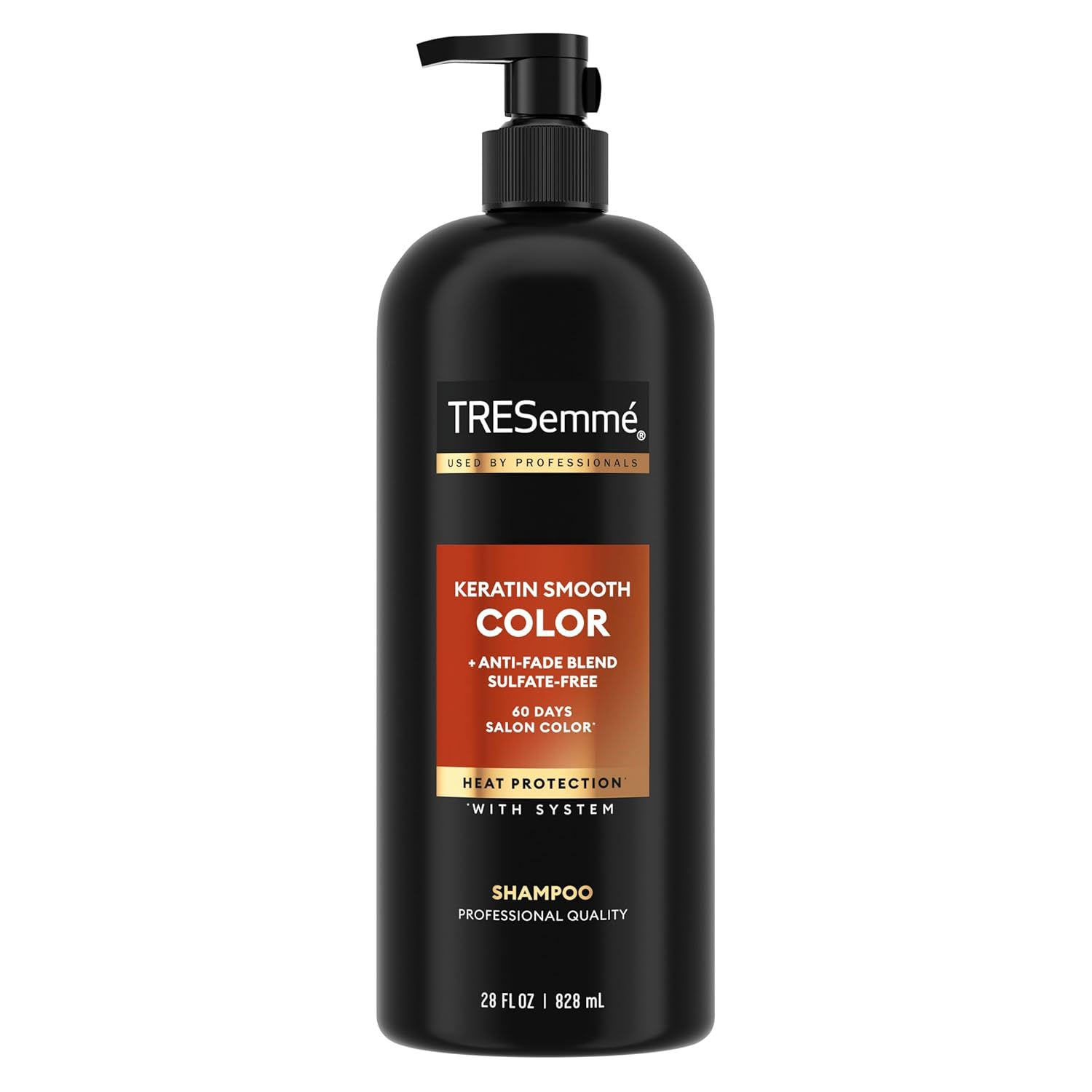 TRESemmé Keratin Smooth Color Sulfate-Free Shampoo 28 oz Bottle – Cruelty-Free, Anti-Fade Hair Shampoo for Color-Treated Hair