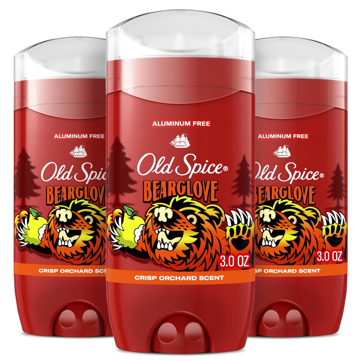 "Old Spice Bearglove Aluminum Free Deodorant 3 Pack – Wholesale Bulk Case for Amazon, eBay, Walmart Resellers"