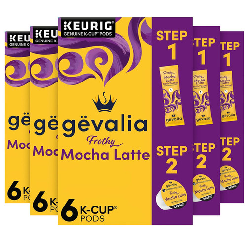 Gevalia Mocha Latte Espresso K-Cup Pods Wholesale – 36ct Coffee