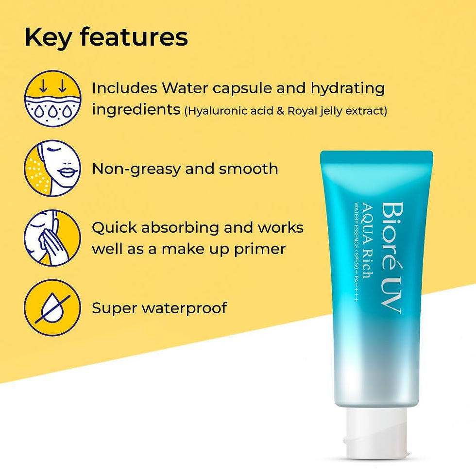 Thumbnail: Wholesale Japanese Sunscreen UV Aqua Rich Watery Essence SPF50+ PA++++ 3 Pack lightweight oil-free sunscreen for resellers