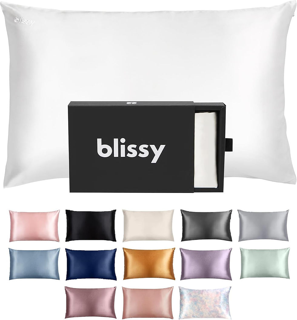 Blissy Silk Pillowcase White Standard – 100% Pure Mulberry Silk Pillow Cover for Hair and Skin, Wholesale Bedding
