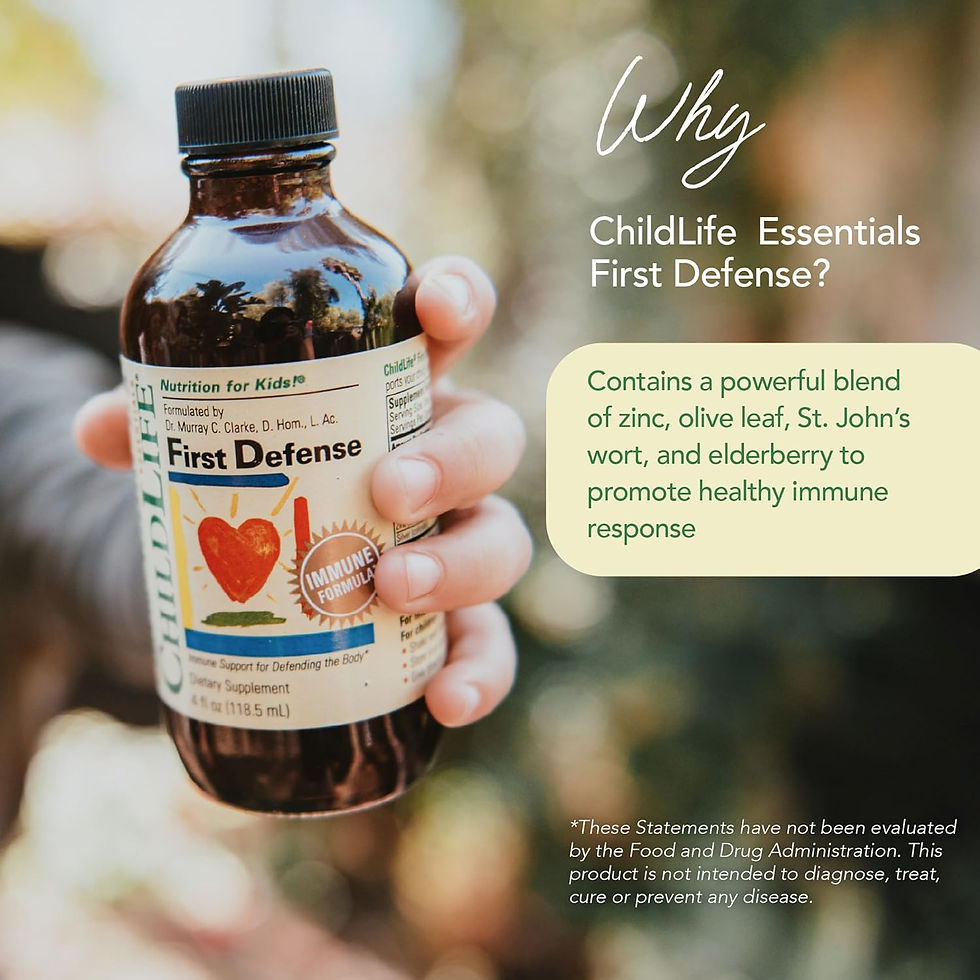 Thumbnail: ChildLife Essentials First Defense Kids Immune Support Syrup 4 fl oz with elderberry and zinc wholesale pack
