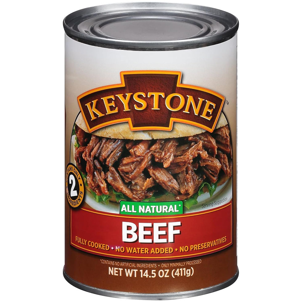 Thumbnail: Wholesale Keystone All Natural Canned Beef – 14.5 oz (3 Pack) Long Shelf Life Ready to Eat