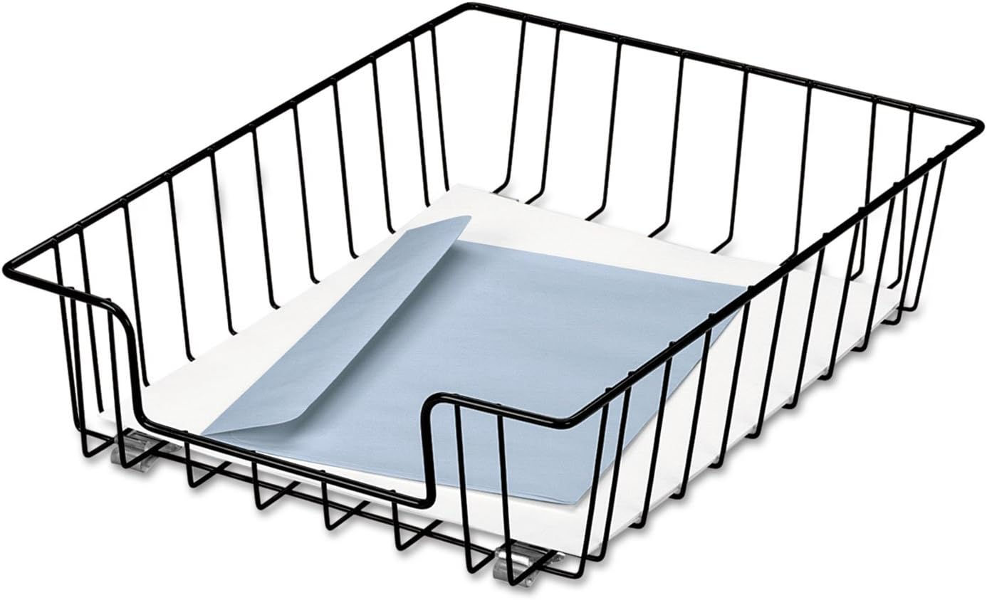 Fellowes Workstation 3" Letter Desk Tray Organizer Wire, Black – Wholesale Bulk Office Desk Organizer for Resellers