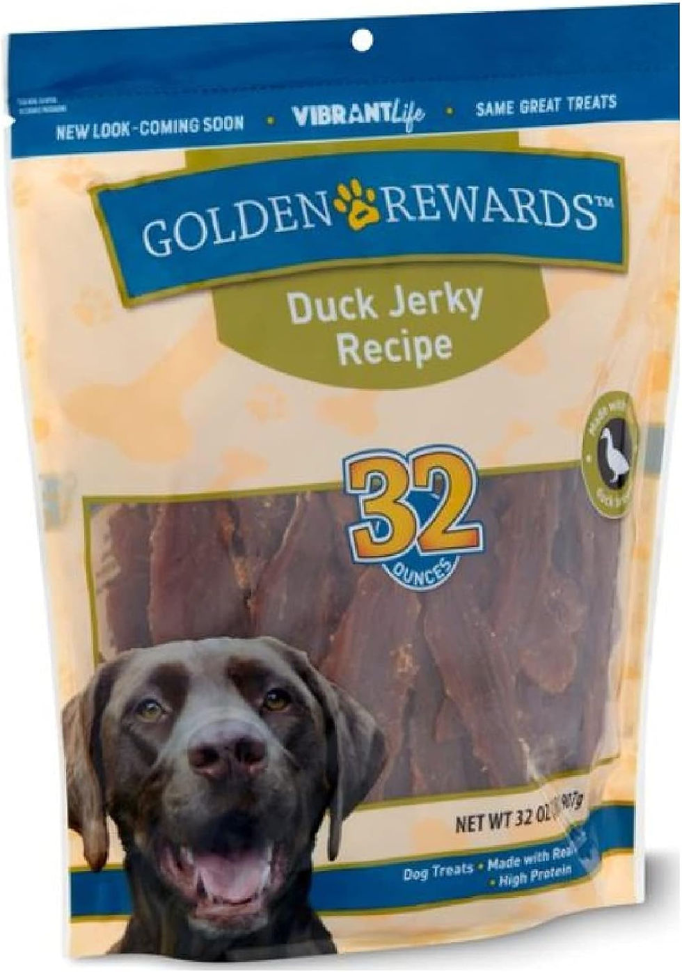 Wholesale Golden Rewards Duck Jerky Dog Treats 32 oz – Duck Flavor Natural Treats for Dogs with Sensitive Stomachs, All Life