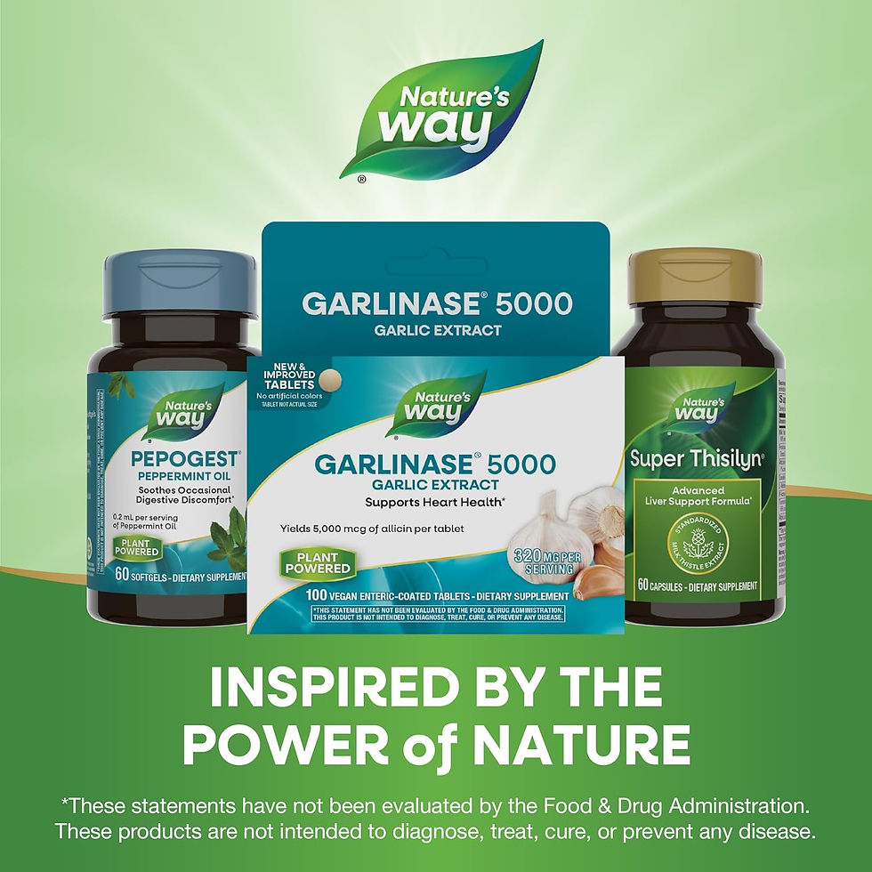 Thumbnail: Wholesale Nature’s Way Garlinase 5000 Garlic Extract, 100 Tablets – Odor-Free Heart Health Support, Vegan Supplement