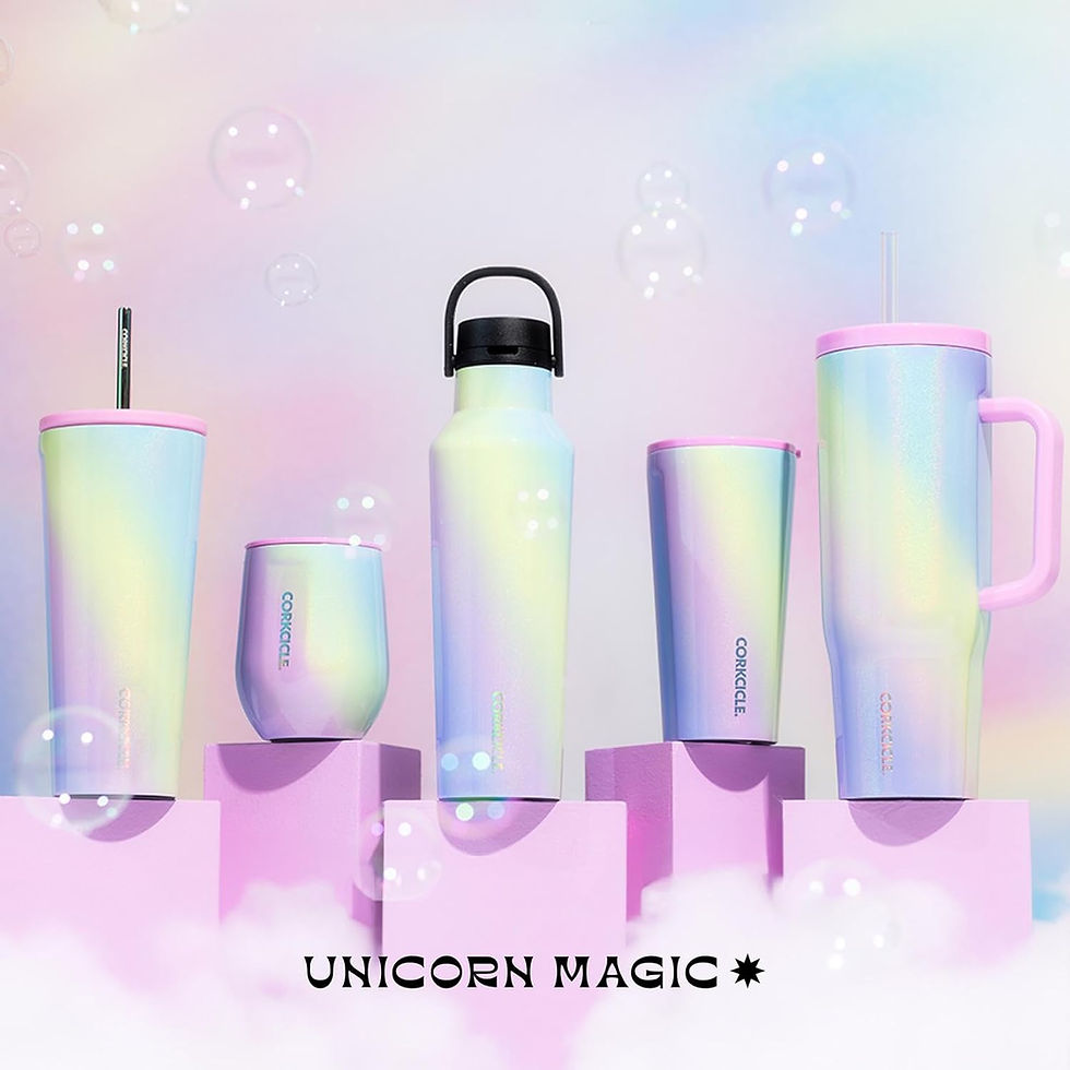 Thumbnail: Corkcicle Sport Canteen 20 oz Rainbow Unicorn – Bulk Stainless Steel Water Bottle for Wholesale Buyers