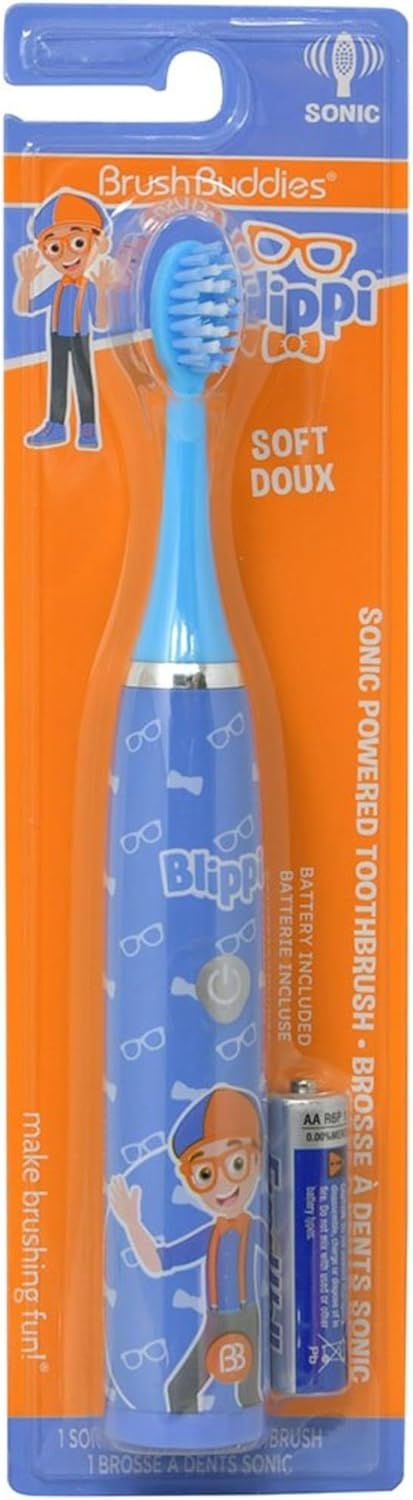 Buy Brush Buddies Blippi Electric Toothbrush wholesale in bulk. Battery powered sonic toothbrush with soft bristles, fun Blip