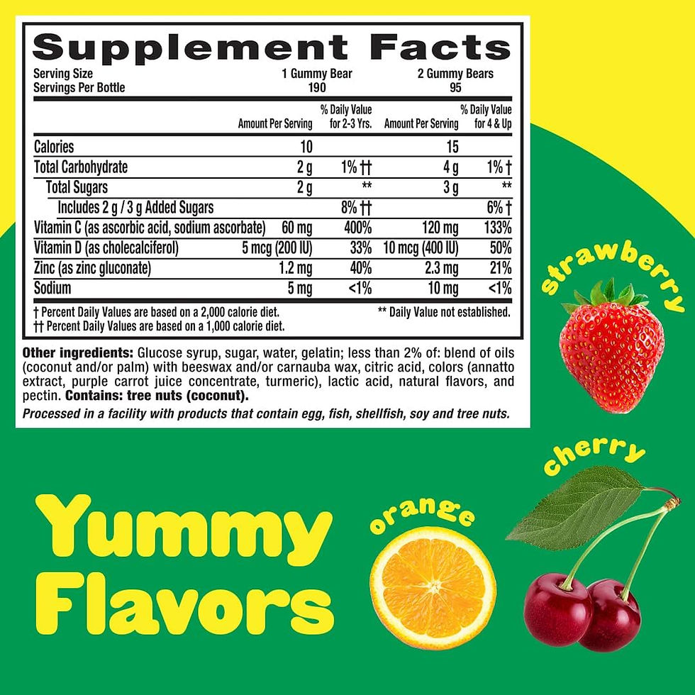 Thumbnail: Wholesale L’il Critters Kids Immune C Gummies, 190 Count – Vitamin C, Zinc & Vitamin D3 for Kids Immune Support
