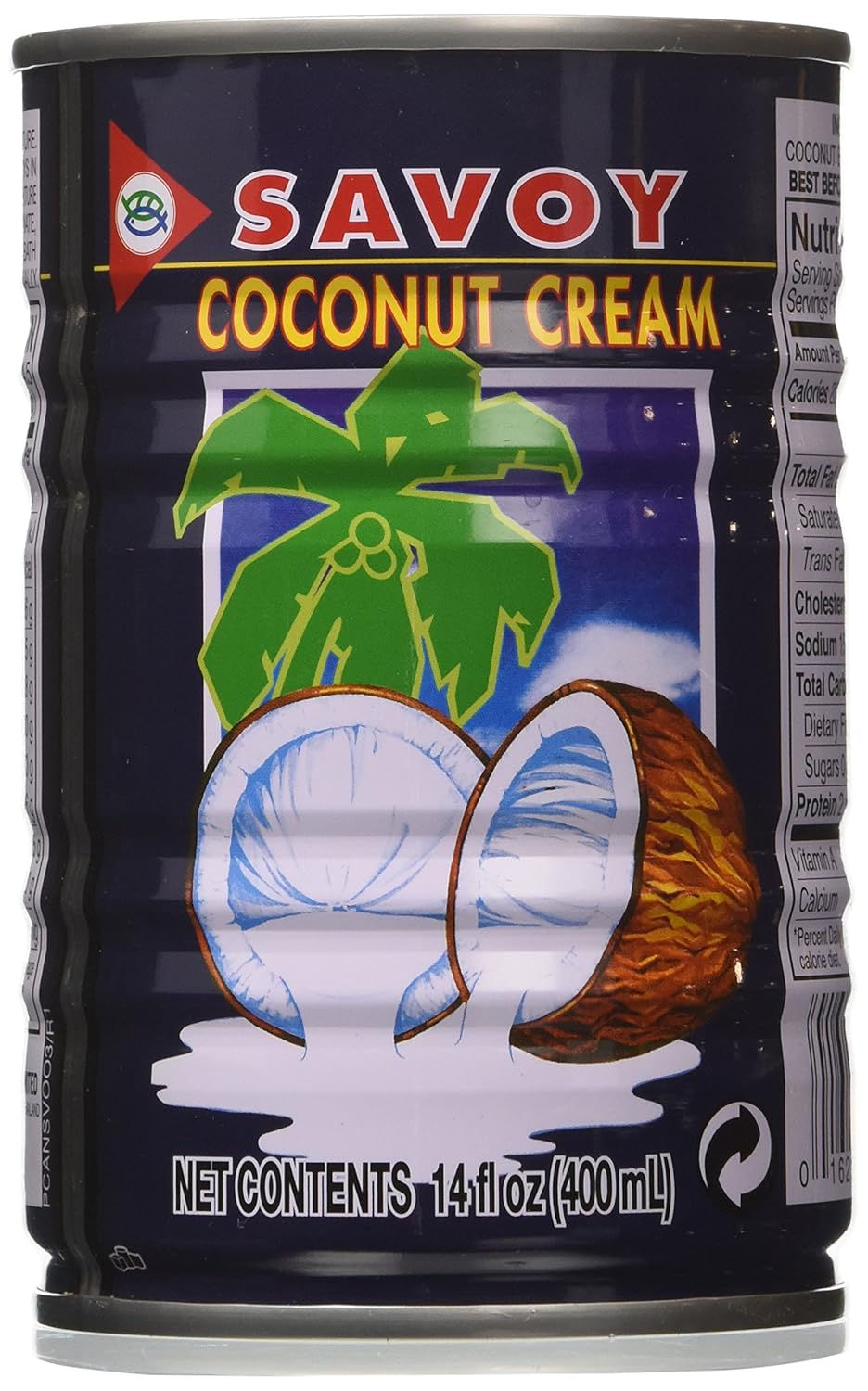 Savoy Coconut Cream Wholesale Pack – 400ml Cans (Pack of 6), Rich & Creamy Coconut Milk Alternative for Cooking & Baking, Bul