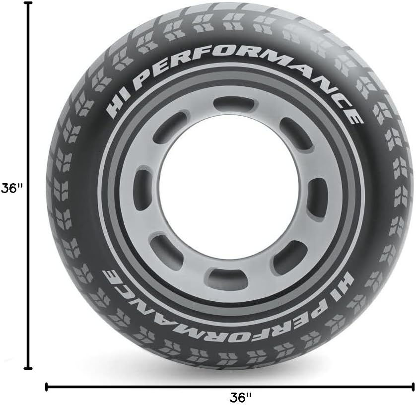 Thumbnail: Intex giant car tyre 36-inch inflatable swimming tube – wholesale pool float ring for kids and family fun