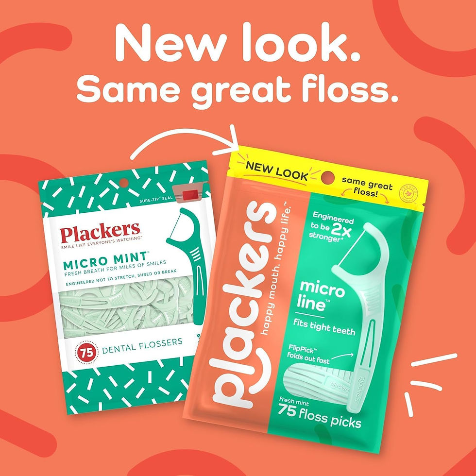 Thumbnail: Plackers Micro Mint dental floss picks 90 count 3 pack wholesale bulk disposable mint flossers for adults