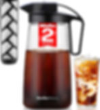 Thumbnail: MÜELLERHOME Cold Brew Coffee Maker 64 oz Tritan Pitcher with Pour Spout, Handle, Leak-Proof Lid for Iced Coffee & Tea