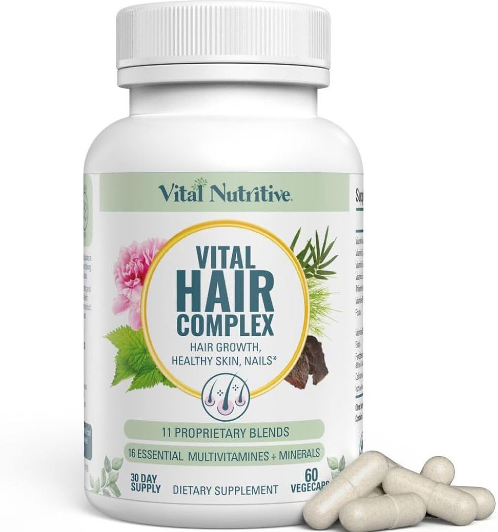 Vital Hair Complex – 60 Capsules Biotin & Vitamin B Hair Vitamins for Hair, Skin & Nails