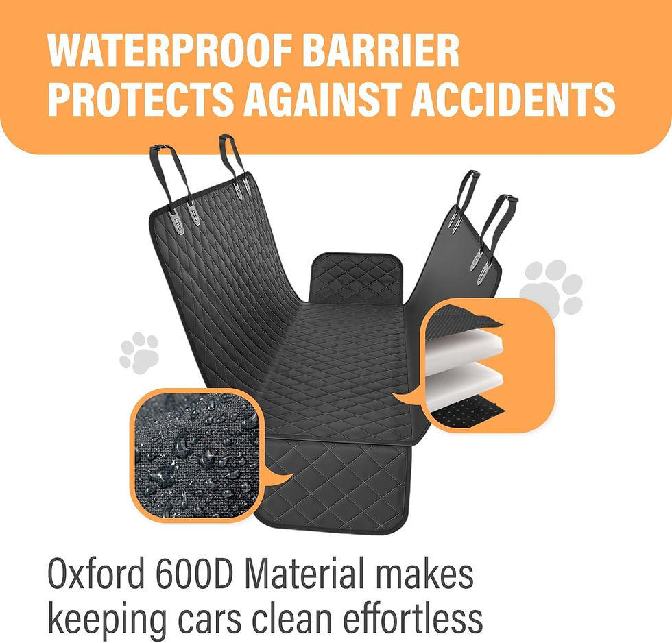 Wholesale Active Pets XL Dog Car Hammock Back Seat Cover, Waterproof Orange Backseat Protector for Trucks, SUVs & Sedans