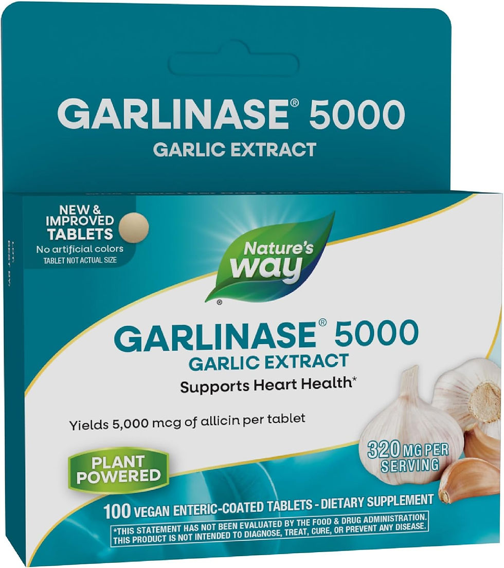 Wholesale Nature’s Way Garlinase 5000 Garlic Extract, 100 Tablets – Odor-Free Heart Health Support, Vegan Supplement