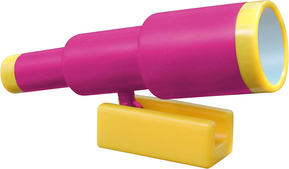 Jungle Gym Kingdom Pirate Ship Telescope for Kids – Pink Plastic Attachment for Treehouse, Swing Set, Outdoor Playhouse, Whol