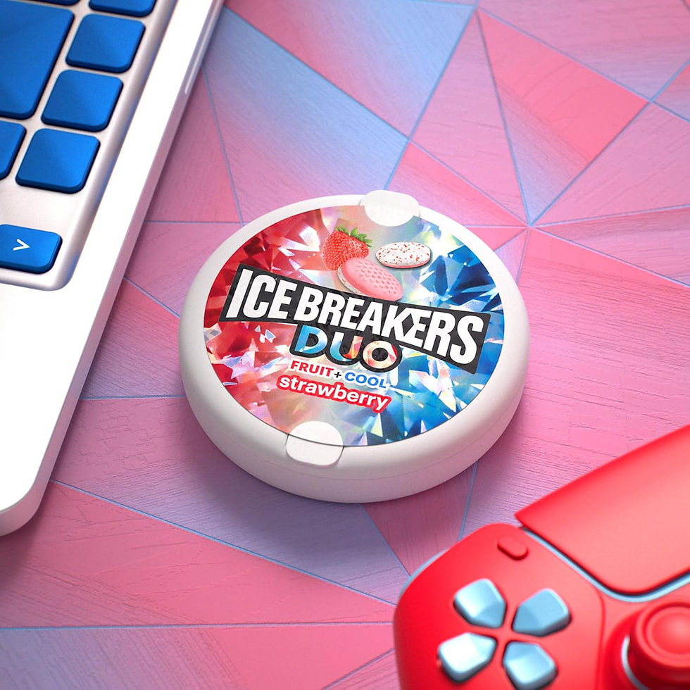 Thumbnail: ICE BREAKERS Duo Fruit Plus Cool Strawberry Flavored Sugar Free Mints 1.3 oz 8 Count – Wholesale Bulk Case