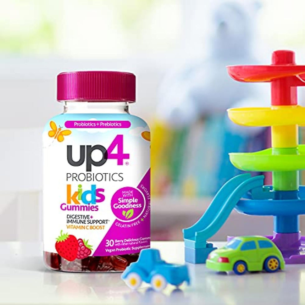 up4 Kids Probiotic Gummies, 30 Count – Mixed Berry Flavor, Gelatin-Free, Gluten-Free, Non-GMO, Supports Digestive and Immune