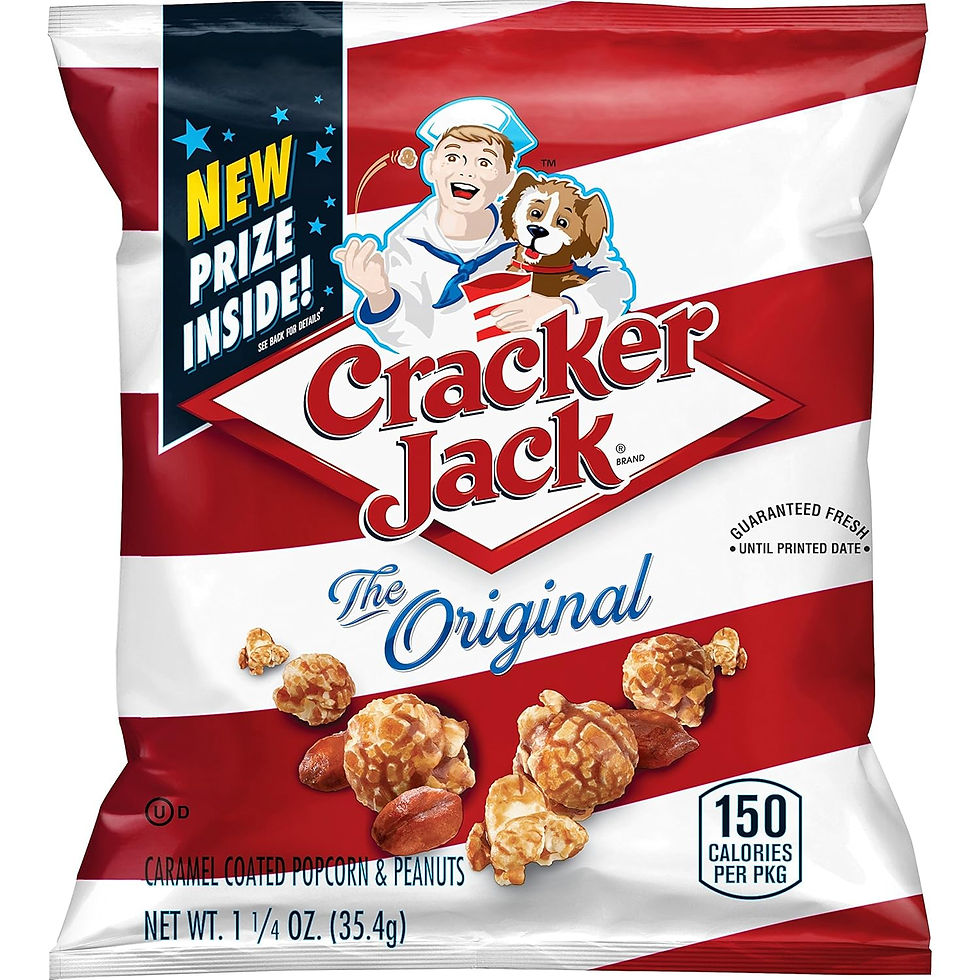 Cracker Jack Caramel Popcorn Original 1.125 oz single-serve bag bulk wholesale case