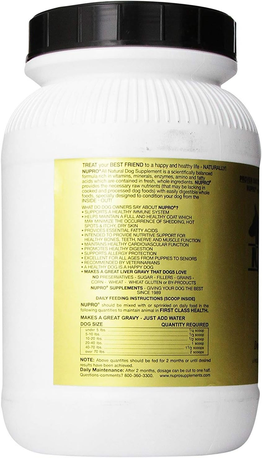 Thumbnail: Nupro All Natural Dog Supplement 5 lb Powder Canister – Wholesale Pet Nutrition