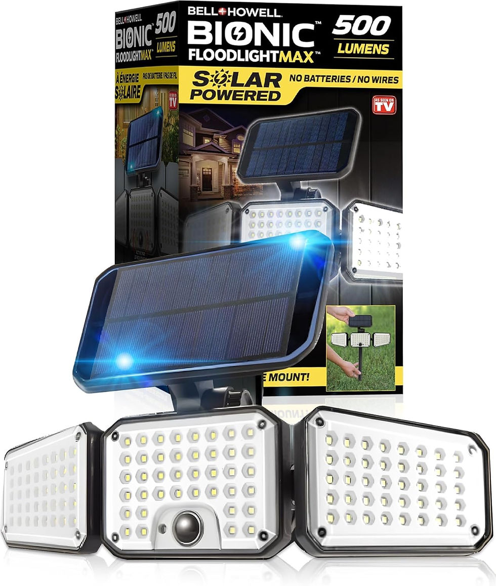 Wholesale Bell+Howell Bionic Flood Light Deluxe 500 Lumens Solar Motion Sensor LED Outdoor Security Light 3 Panel