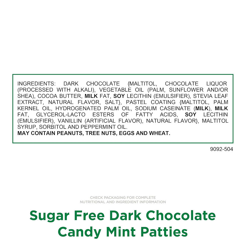 Thumbnail: Russell Stover Sugar Free Mint Patties with Stevia – 10 oz Bag of Milk Chocolate Mint Candy, Wholesale Bulk