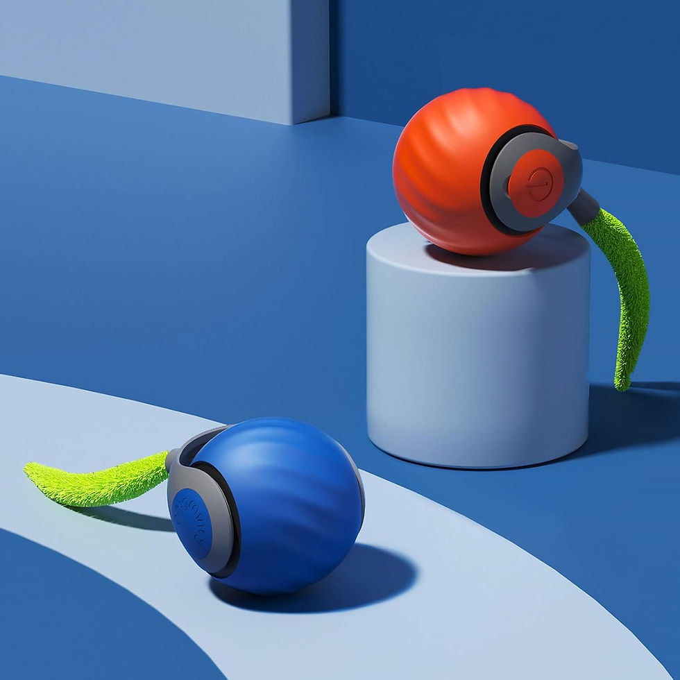 "Speedy Sprint Interactive Cat Toy Balls – 2 Pack Rechargeable with Type-C Charging, Fun Exercise Toys for Cats"