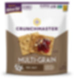 Thumbnail: Crunchmaster Gluten-Free Multi-Grain Sea Salt Crackers Wholesale 4 oz Bags, 6 Pack Bulk Case