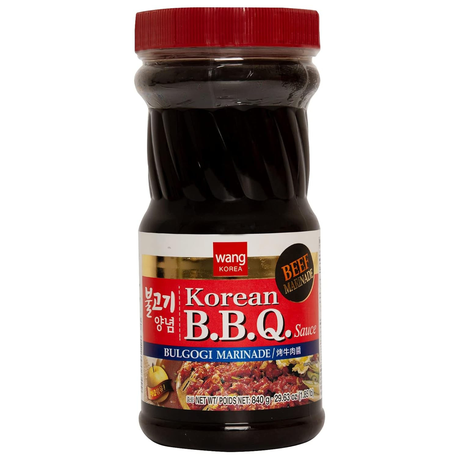 Wang Bulgogi Marinade Korean BBQ Sauce 29.63 oz Bottle – Sweet & Quick Fire Flavor – Wholesale Bulk Case for Amazon Walmart e