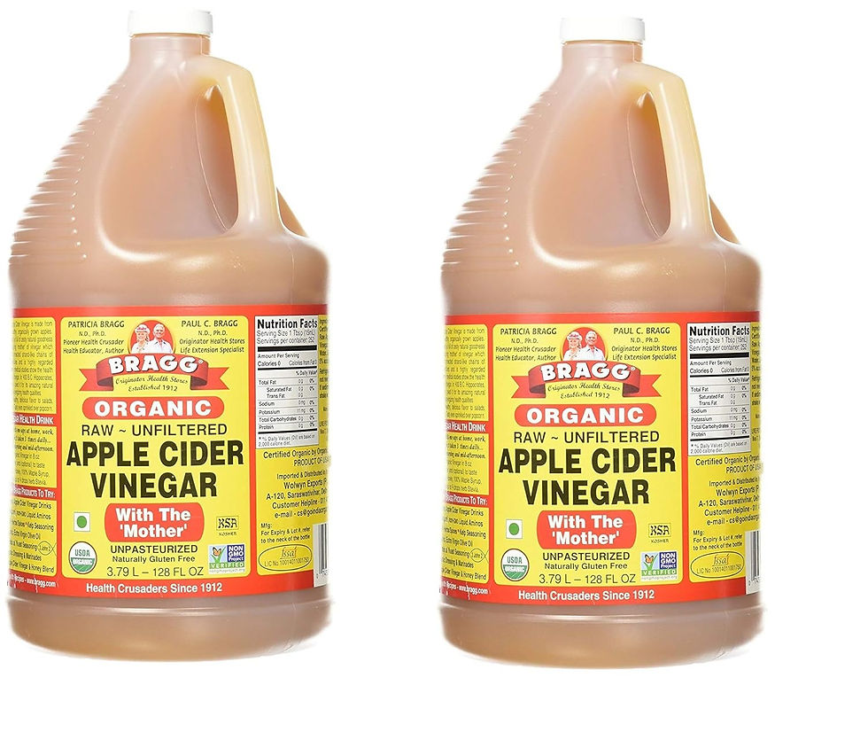Bragg Organic Apple Cider Vinegar – 128 oz Gallon Bottles (Pack of 2) | Raw, Unfiltered, With the Mother