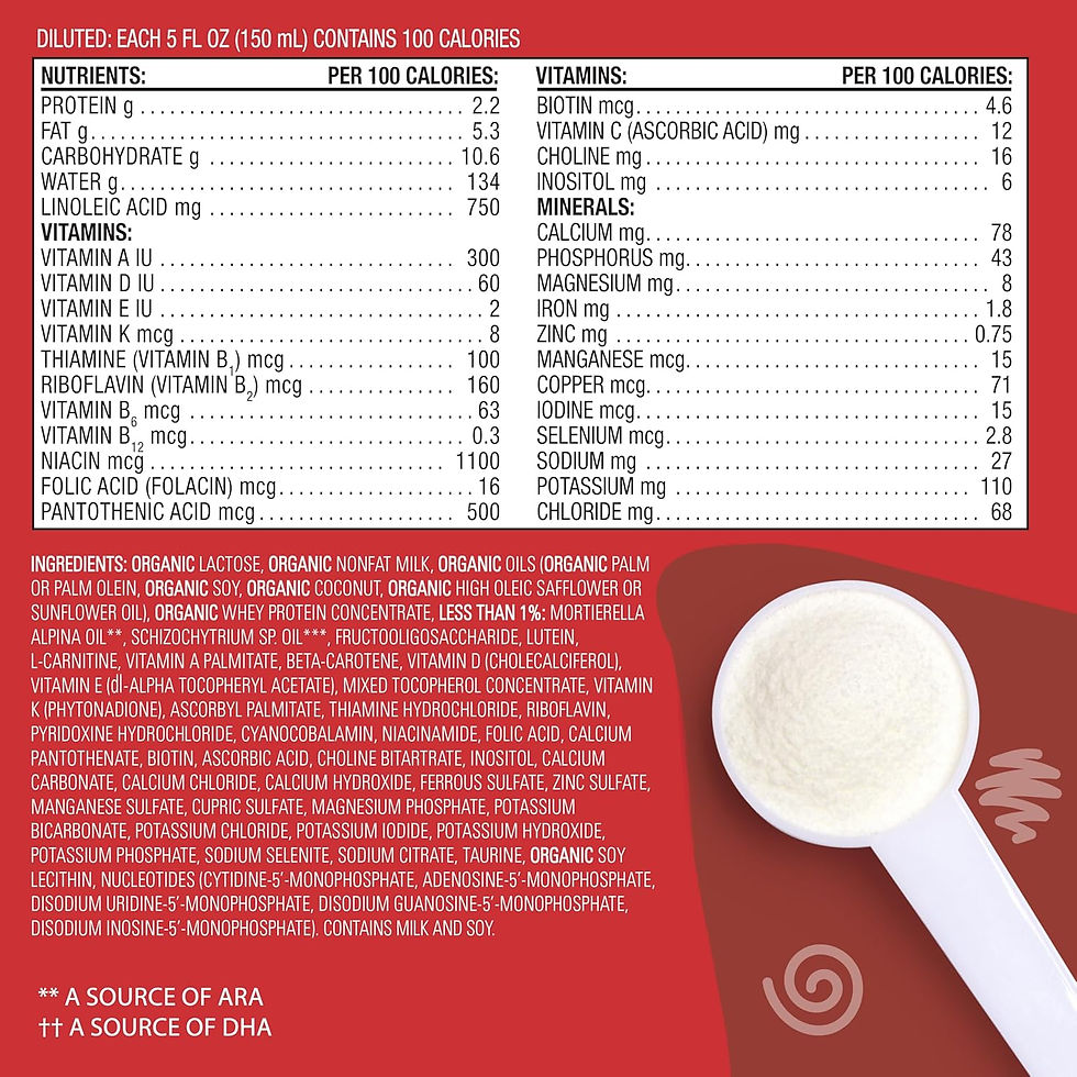 Thumbnail: Earth’s Best Organic Dairy Infant Formula 21 oz Can – Milk-Based Powder with Iron, DHA & ARA