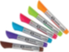 Quartet Glass Board Dry Erase Markers Premium Bullet Tip Assorted Colors 6-Pack Wholesale Case