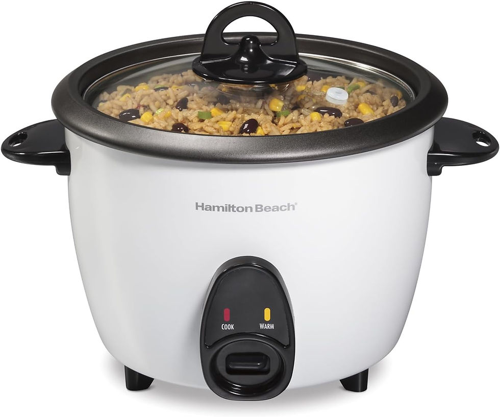 Hamilton Beach 37516 Rice Cooker and Food Steamer – 3.78L White Electric Cooker, Dishwasher Safe, Wholesale Kitchen Appliance