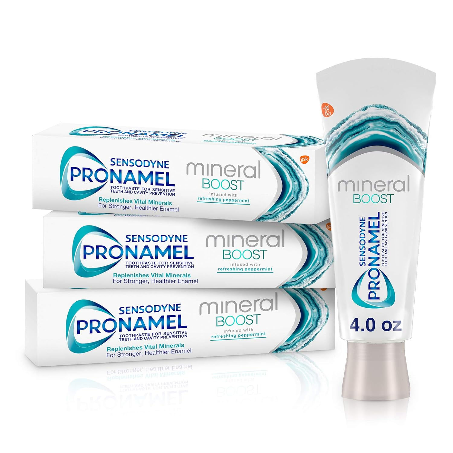 Wholesale Sensodyne Pronamel Mineral Boost Enamel Toothpaste Peppermint 4 oz Pack of 3 for resellers and retailers