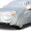 Thumbnail: GUNHYI 6-layer SUV car cover waterproof all-weather full exterior protection silver universal fit for sedans and SUVs – whole