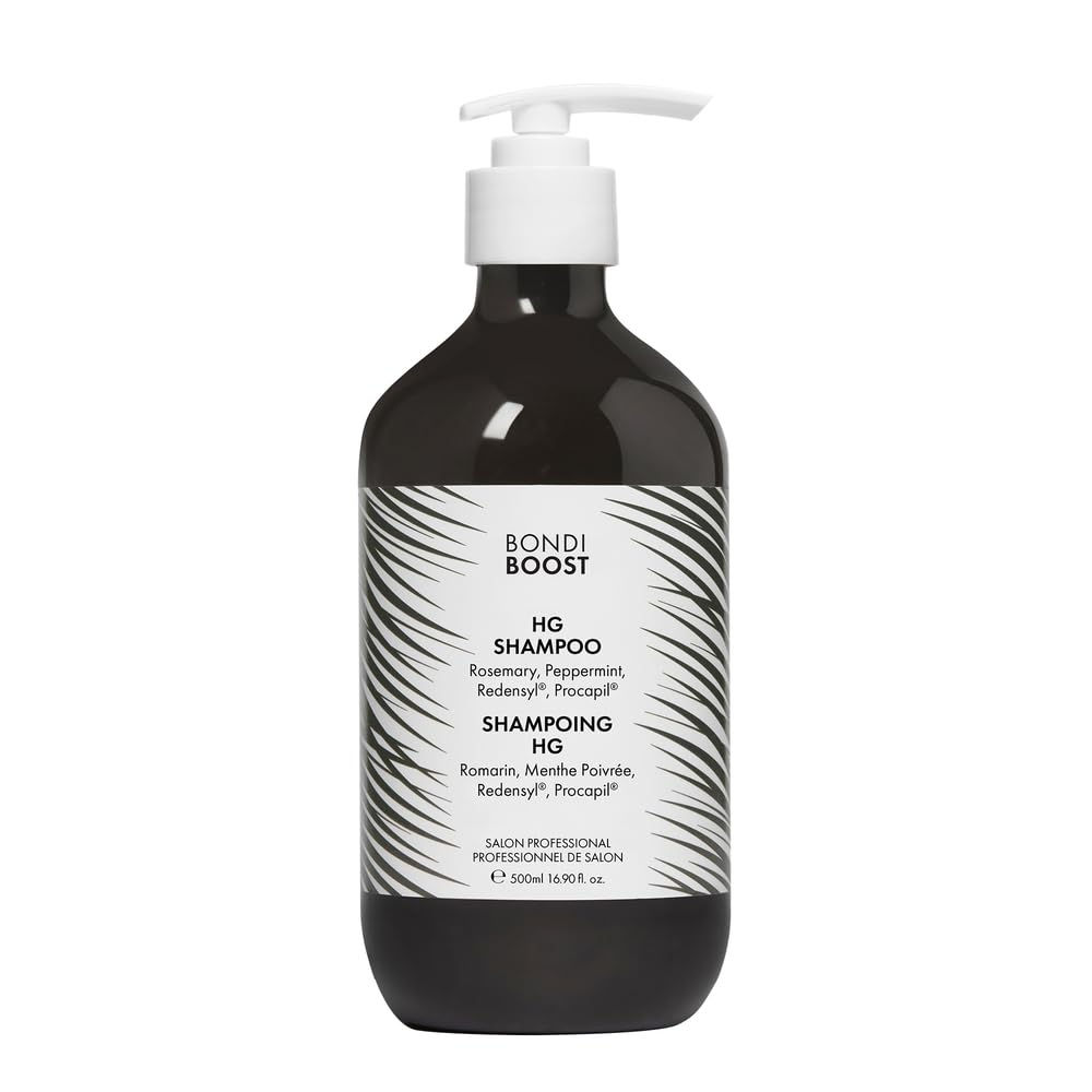 "BondiBoost HG Anti-Thinning Shampoo 16.9 fl oz – Peppermint & Rosemary Hair Growth Shampoo with Procapil & Redensyl – Wholes