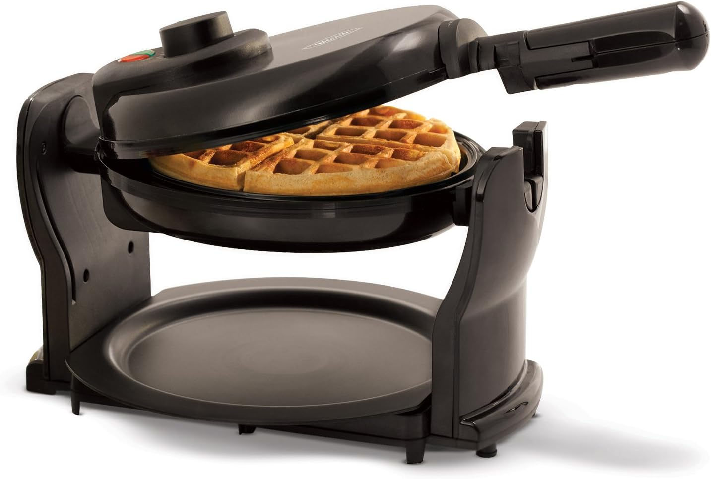 BELLA Classic Rotating Belgian Waffle Maker Black – Nonstick Plates, Removable Drip Tray, Adjustable Browning | Wholesale Bul