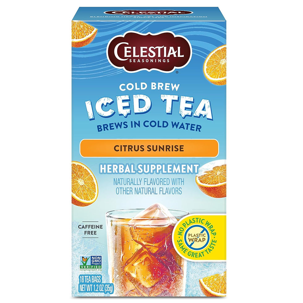 Celestial Seasonings Cold Brew Citrus Sunrise Iced Tea 18 Tea Bags – Wholesale Tea for Resellers
