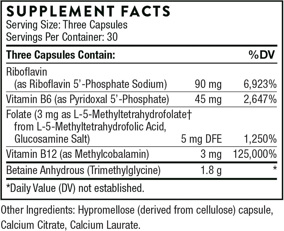 Thumbnail: THORNE Methyl-Guard Plus, Active Folate with B Vitamins, 90 Capsules – Methylation & Homocysteine Support – Wholesale Bulk Su