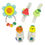 Thumbnail: Wholesale Infantino Baby's 1st Rattle Bundle Gift Set – 3-piece multicolor fruit-themed wrist, foot, and spin rattles, bulk c