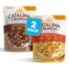 Catalina Crunch Protein Cereal – Cinnamon Toast & Dark Chocolate Variety Pack (2 Bags) Wholesale Case for Keto & Low Carb Res